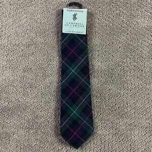 NWT Highlander by Lochcarron Campbell Of Cawdor Tie Necktie Tartan Plaid Wool